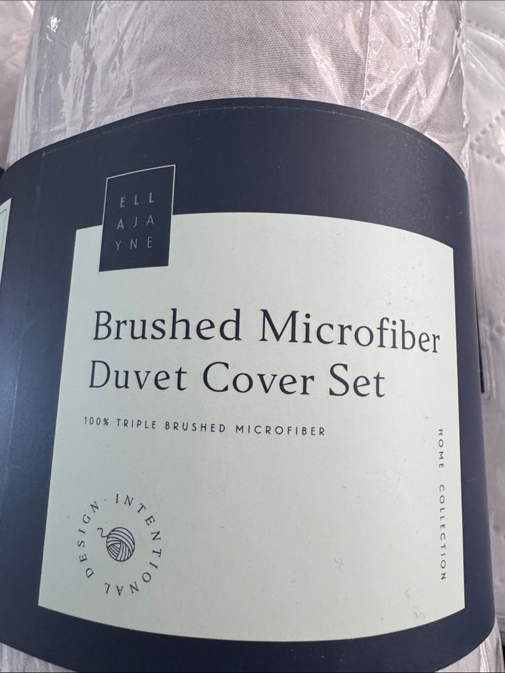 Ella Jayne Microfiber Duvet Cover Set silver